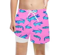 Générique de Bain Tendance pour garçon avec Doublure de Compression et Short de Bain Extensible (14-16 Years)