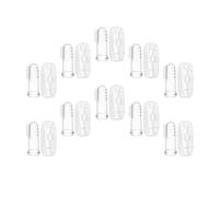 Générique de Brosses à Dents avec Étuis de Rangement en Silicone 10 Ensembles pour Bébé Brosses à Doigts Double Face pour Soulager Douleurs de Dentition et Nettoyer la Langue
