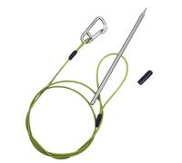 Générique De Con Mosquetón - Cadena Para Pescado De Acero Inoxidable | Dispositivo De Bloqueo Rápido Para Buceo Y Apnea | Cable Acero Inoxidable + Caucho, Aguja 20cm, Mosquetón 6cm, Longitudes 80/100