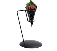 Générique de cornet de crème glacée - Nourriture décorative en fer noir, d'affichage d'excellente stabilité, de service durable | Présentation robuste pour les cornets de neige, les sush