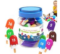 Générique de Correspondance de Chiffres - Jouets de crème glacée Mignons, Jouet de Reconnaissance avec Plaisir d'apprentissage, éducatif avec Pratique, Accessoire préscolaire, Aide à l'apprentissage