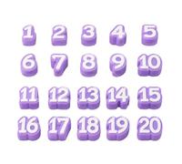 Générique de crayon numérotés 20 étiquettes protectrices éducatives