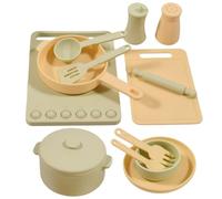 Générique de Cuisine Set de Cuisine Sensoriel Éducatif avec Accessoires | Nourriture Factice pour Cuisine Enfant pour Fête Maison Restaurant Marché Maternelle Anniversaire Noël