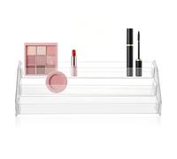 Générique de Design Maquillage Multi-fonction Plastique Organisateur en Élégant Transparent Compartiments pour Palettes et Accessoires pour Coiffeuse