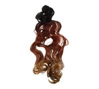 Générique de dreadlocks tresses extensions de cheveux humains faux chignon tresser bouclée longue femme perruques pour femmes Fil haute température Coffee