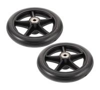 Générique de fauteuil roulant silencieuses en acier 2pcs - Accessoire multifonctionnel pour fauteuil roulant et marcheur, anti-déformation