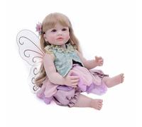 Générique de fée Reborn, Figurine de Fille avec des Ailes, Jouet Fantaisie Papillon Doux, Adorable décoration d'affichage Reborn, pour Chambre d'enfant, Salon Chambre d'enfant, Cadeau fête d'annive