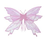 Générique de fée Transparente - Hall0ween Cladding Elef Butterfly Ailes avec Queue d'hirondelle Clignotante | Performance des fêtes de fête revisite fée Glossy pour Les Femmes Adultes, Les Filles