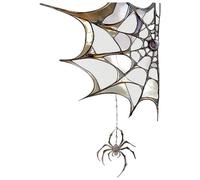 Générique De Fenêtre en Toile D'araignée - Pièce sans Verre Uni, en PVC pour Halloween, Effrayant, Accessoire De Fête Réutilisable, Art pour La Maison, La Chambre À Coucher,