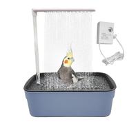 Générique de Fontaine d'intérieur pour perroquets, Piscine d'eau Automatique pour Oiseaux, Jouet de Silencieux avec débit d'eau de sécurité, Accessoire de interactif pour Animaux de Compagnie, pi