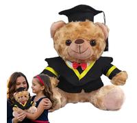 Générique De Graduation en Peluche | Animal en Peluche pour Diplômé de Lycée,Nounours Doudou pour Fete De Remise De Diplome Lycee Et Universite Cadeau pour Celebration