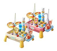 Générique De Jeu Extérieure avec Table À Eau - Activité Sensorielle avec Pompe Intégrée | Centre D'activités À Eau Courante pour, Jouet Interactif Amusant pour Garçons Et Filles Âgés De 4 À 8