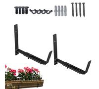 Générique De La Boîte À Fleurs - De Jardinière D'installation De Main Courante Réglable, De Métal Fort | Clôture De Jardin, Rebord De Fenêtre, Rail De Terrasse, Matériel De Fixation pour