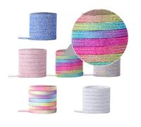 Générique de Lacets Robustes Couleur Élastiques Lot de 7 Paires sans Nœud avec Verrou et Adaptés aux Chaussures à Lacets pour Femmes Enceintes et Seniors