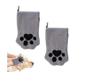 Générique de Lavage pour Animaux de Compagnie - de toilettage 2X Chats, de Nettoyage Double Face | Sèche-Toile à séchage à séchage Serviette de Soins pour Animaux