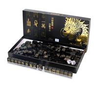 Générique de Mahjong de - 144 Pièces de Tuiles Complètes et Faciles à Transporter - pour Débutants avec 2 Dés et 4 Ranges - pour Les Débutants Lors de Voyages Fêtes et Célébrations