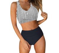 Générique De Maillot De Bain Menstruelle Piscine Haute pour Femmes Maillots de Bain à Couverture complète Maillot Football (White, S)