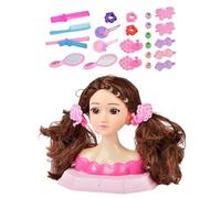 Générique De Maquillage Et De Coiffure - Fierter La Tête De Beauté Play | Ensemble De Jouets Coloré, Modèle D'entraînement pour Filles, Kit De Salon, De Style Amusant pour La Journée De Noël Et Ca