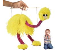 Générique De Marionnette D'autruche À Cordes - Jouet De Marionnette Interactif Fait À La Main, Figurine De Animal Réaliste, Accessoire De Performance De Jeu Doux | Jeu Imaginatif pour,