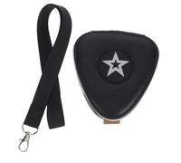 Générique De Médiators Guitare Noire Étui pour Ukulélé De Rangement pour Médiators Accessoires pour Guitare Électrique Médiators pour Guitare Électrique Étui à Plectre Cuir Black