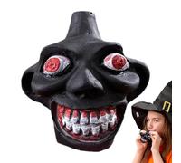 Générique De Mort Aztèque - De Crâne De Démon en Résine - Jouet De Farce Rugissant avec De Grands Yeux Souriants - De Dieu du Vent Aztèque De 3,1 Pouces avec Un Son De Cri Humain