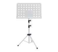 Générique de Musique Porte-partitions Réglable Stable Métal Pliable Léger Convient aux Bandes Programmes Scolaires Musiciens Enfants Adultes, Blanc