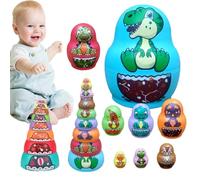 Générique de Nidification Russe - ABS empilant des s de Nidification | Dinosaur Doll | s Russes empilables pour Les pour la créativité et Le Jeu Parent-Enfant