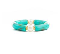Générique De perles en résine empilables multifonctionnel, élastique, conception marbrée Unique, adapté apparences de couches assorties, perle en résine