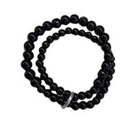 Générique de Perles Noires élégant, élastique, Longueur réglable, Bijoux de Poignet à la Mode, pour Femmes et Filles, Accessoires de Mode