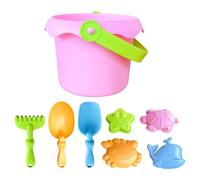 Générique de Plage pour - Set De Plage pour Jeux De Sable - Château à Construire Coloré avec Moules, Seau et Pelles pour , Ados, Filles et Garçons