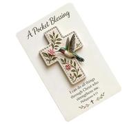 Générique De Poche Bénédiction Oiseau - Souvenir Religieux Avec Carte,Souvenir De Poche Oiseau Inspirant - Pour Adultes Adolescents Amis Famille Extérieur Voyage Camping Randonnée