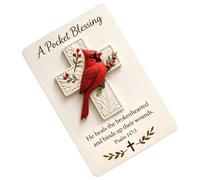 Générique De Poche Oiseau 3D | Souvenir Religieux Avec Carte | Souvenir De Poche Oiseau Inspirant - Pour Extérieur Usage Voyage Camping Adultes Adolescents Famille