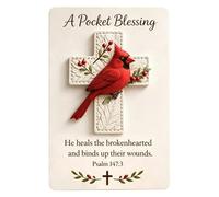 Générique De Poche Oiseau,Religieux Portable Et Fait À La Main | Souvenir Chrétien Bénédiction d'Oiseau de Poche,Pour Adultes Adolescents Amis Et Famille Prière Méditation Étude Biblique