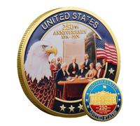 Générique De pour Les Collectionneurs - 250th 1776-2026 De Badges, 's Coin Précieuse, Toys Toys Nouveau-Souvenir Adultes | Idée Cadeau De Mémoire Acces