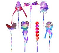 Générique De Princesse, Baguettes Lumineuses pour - Lumineuse LED Princesse pour | Baguettes De Princessse Portative, Bâton De Fée, Pours Costume De Fille, Jeu De Rôle, Spectac