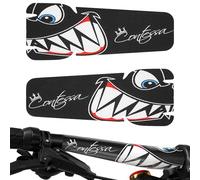 Générique de protection du guidon - de manche en PVC étanche en PVC | Ruban de barre de conception de requin résistant aux rayures | Ruban à cyclisme décoratif pour la route, le vélo de montagne,