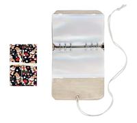 Générique de Rangement pour Aiguilles circulaires, étui de Rangement pour Outils de Tricot avec Poche de Reliure Amovible en PVC à 6 Trous pour Fournitures de Tricot, étui à Crochet