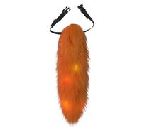 Générique de renard en peluche, d ' animal, chats brillants avec ceinture réglable, accessoires de costume d ' Halloween pour fête mascarade, renards qui brillent dans le, animaux en peluche