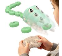 Générique de Serpent Magnétique sans Fil USB Rechargeable avec Son | Jouet Serpent Mangeur de Blocs Glissants pour Intérieur et Extérieur Fête Réunion Familiale Garçons Filles Vert