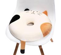Générique De Siège en Mousse À Mémoire De Forme - Doux en Forme De Beignet pour Chat avec Housse Amovible, Oreiller Ergonomique Et Confortable | De Chaise pour La Maison, La Chambre, Le