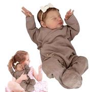 Générique de Simulation en Silicone,Nouveau-né en Silicone de 19 Pouces endormie - Nouveau-né Fille, Jouet réaliste pour Tout-Petit rené, s renées à Corps Doux pondérées à la Main