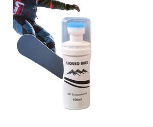 Générique De Ski - Frotter sur La Liquide, Accessoires De avec Applicateur | De Ski Liquide Longue Durée, 100ml, pour Sports d'hiver en Plein Air, Parc De Neige, Temps Froid, Sentiers De Mon