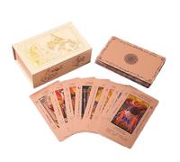 Générique de Tarot rétro, de Cartes à Motifs de Personnages, kit de Divination de Taille compacte avec Guide, Papier cartonné Authentique, Illustration Mystique, de Fortune pour Une Utilisation en v