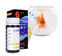 Générique De Test pour Piscine - Kit 6 en 1 De Test De La Qualité De l'eau en Fibre De Haute Qualité | Lot de 50 De Testt | Mesure Efficace du PH, du Chlore, De La Dureté, des Nitrates