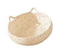 Générique de tissé à la Main - Meubles de à Coussin tressé, Berceau de Compagnie à Corde Douce | Panier de Lavable Confortable, Structure de dôme de Sommeil Portable, canapé- Rond ventilé.