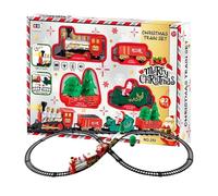 Générique De Train De Noël Jouet De Piste avec Lumière Et Son | Train Arbre De Noël Pour Garçons Et Filles, Pour Décoration De Maison Et Pendant Les Fêtes