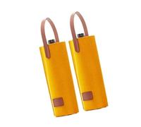 Générique de Transport de vin élégant pour Une Seule Bouteille, 2 pièces, de Transport de vin en Feutre pour Cadeaux Lors de Mariages, Anniversaires et Occasions spéciales, Manchon de Protection