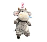 Générique de Vache en Peluche - Porte-clés bovin Miniature, Pendentif Mascotte de Mini Ferme Moelleuse Versat, Ornement de Coussin de Chambre d'enfant en Velours Doux, Petite boîte | pour Les Tout-