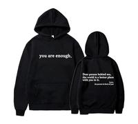 Générique Dear Person Behind Me Hoodie Sweatshirt, You are Enough Hoodie Sweatshirt, to The Person Behind Me Hoodie (13-1,M)