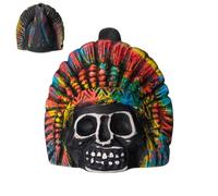 Générique Death Sound Whistle, Skull Audio Craft, Ceramic Resonator System with Air Channel Design, Compact Wind Instrument Build, Cultural Art Style Piece, Sound Effect for Performance and Display